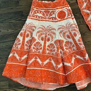 Johanna Ortiz Palm to Nadube Size 8 Silk skirt